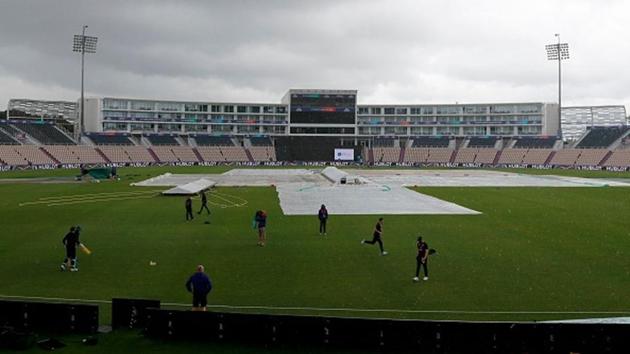 The Ageas Bowl in Southampton continues to wear a gloomy look (Getty Images)