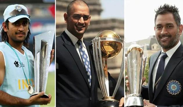 Dhoni is the only international captain to have won the ICC World Cup (2011), ICC T20 World Cup (2007) and the ICC Champions Trophy (2013) (twitter)