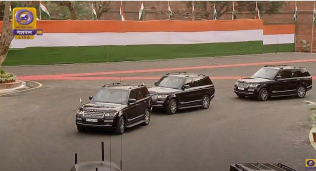 About 4,000 personnel are on security duty for the function at Red Fort on the 74th Independence Day on Saturday, August 15, 2020. (YouTube/Doordarshan National)