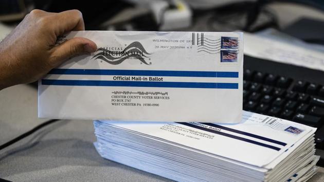 Mail-in primary election ballots are processed at the Chester County Voter Services office in West Chester, Pa. Gov. Tom Wolf's top election official said Friday. (AP File Photo) Mail-in primary election ballots are processed at the Chester County Voter Services office in West Chester, Pa. Gov. Tom Wolf's top election official said Friday. (AP File Photo)