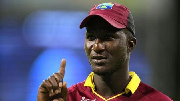PERTH, AUSTRALIA - MARCH 06: Darren Sammy of the West Indies interacts with Indian spectators during the 2015 ICC Cricket World Cup match between India and the West Indies at WACA on March 6, 2015 in Perth, Australia. (Photo by Paul Kane/Getty Images)(Getty Images)