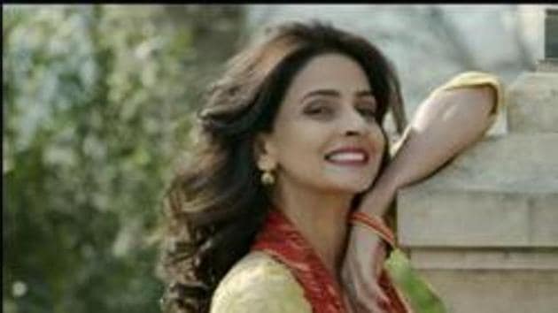 Pakistan actor Saba Qamar in a still from film Hindi Medium.