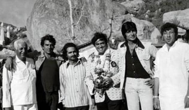 A picture from the sets of Sholay.