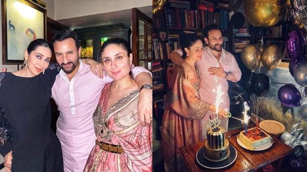 Saif Ali Khan celebrates his 50th birthday with family and friends.