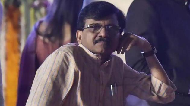 Shiv Sena leader Sanjay Raut .(HT photo)