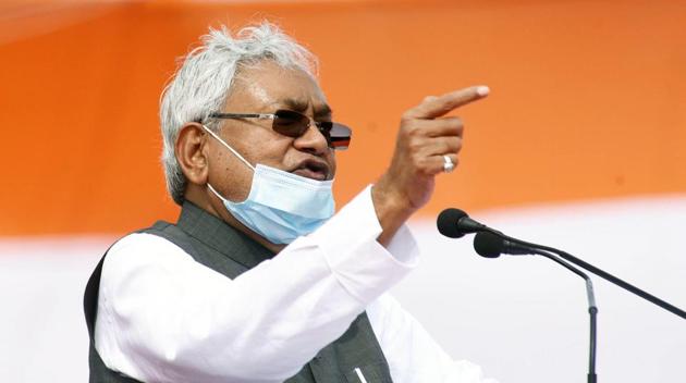 Bihar Chief Minister Nitish Kumar addresses on the occasion of 74th Independence Day in Patna on Saturday. The state capital has reported 16,621 Covid-19 cases so far. (ANI) Bihar Chief Minister Nitish Kumar addresses on the occasion of 74th Independence Day in Patna on Saturday. The state capital has reported 16,621 Covid-19 cases so far. (ANI)
