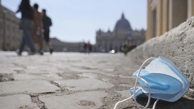 After years of reducing reliance on products like plastic bags and cutlery, in line with European Union directives, Italy saw a huge spike in plastic use during the coronavirus emergency.(AP Photo)