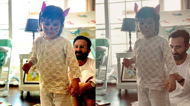 Saif and Taimur often twin in kurta-pyjamas at home. Saif made sure the little one got to become an adorable ester bunny as they celebrated Easter at home. Saif and Taimur often twin in kurta-pyjamas at home. Saif made sure the little one got to become an adorable ester bunny as they celebrated Easter at home.