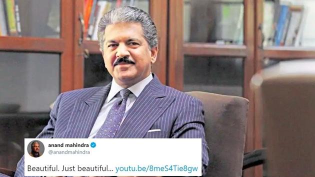 “Beautiful. Just beautiful,” with this caption Anand Mahindra shared the link of the song.