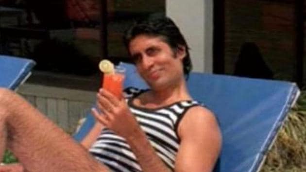 Amitabh Bachchan joked about his own film, Mahaan, from 1983. Amitabh Bachchan joked about his own film, Mahaan, from 1983.