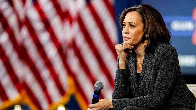 Sen. Kamala Harris, then a U.S. Democratic presidential candidate, listens to a question from the audience during a forum held by gun safety organizations the Giffords group and March For Our Lives in Las Vegas, Nevada, US in October 2, 2019.(Reuters File Photo)