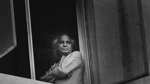 Pandit Jasraj at Press Club of India in New Delhi, India on October 13, 1998. Classical vocalist Pandit Jasraj passed away at the age of 90 on August 17, 2020. He died of cardiac arrest at his house in New Jersey, United States. (Photo by Subhendu Ghosh / HT Archive)