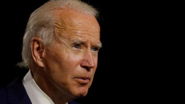 Democratic presidential candidate and former vice president Joe Biden at a campaign event in Wilmington, Delaware, US on August 12, 2020.(Reuters File Photo)