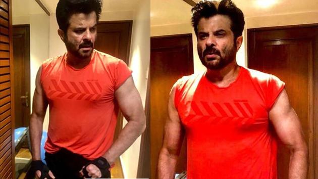 Anil Kapoor has shared two post workout pictures on Instagram.