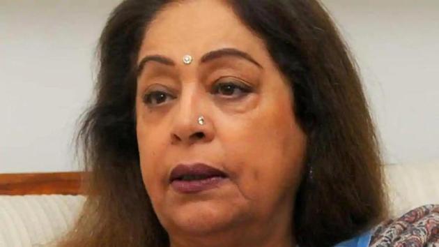 Chandigarh BJP MP Kirron Kher. (HT File) Chandigarh BJP MP Kirron Kher. (HT File)