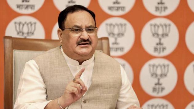 File photo of BJP president Jagat Prakash Nadda.(PTI)