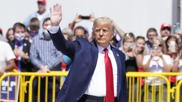 Trump repeatedly mischaracterized Biden’s views on immigration, which are more centrist than many others in his party. (AP) Trump repeatedly mischaracterized Biden’s views on immigration, which are more centrist than many others in his party. (AP)