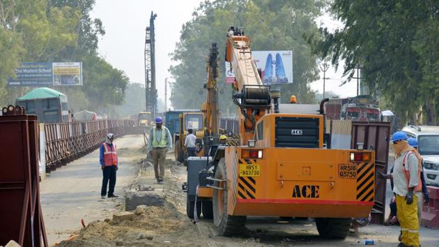 Civil construction work for the project is on in full swing over a 50km stretch between Sahibabad in Ghaziabad and Shatabdipuram in Meerut. (Sakib Ali/H Archive)