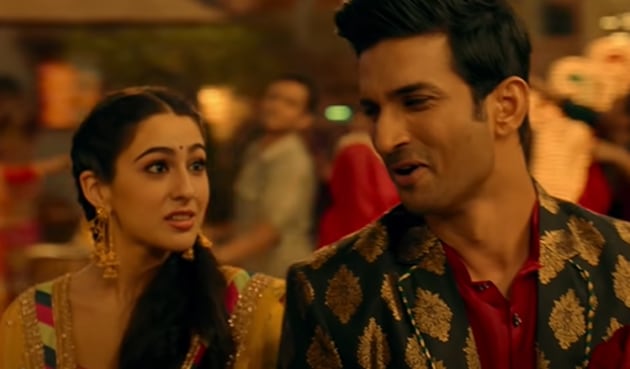 Sushant Singh Rajput and Sara Ali Khan in a still from Kedarnath.