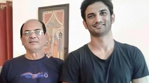 Sushant Singh Rajput with his father, KK Singh.