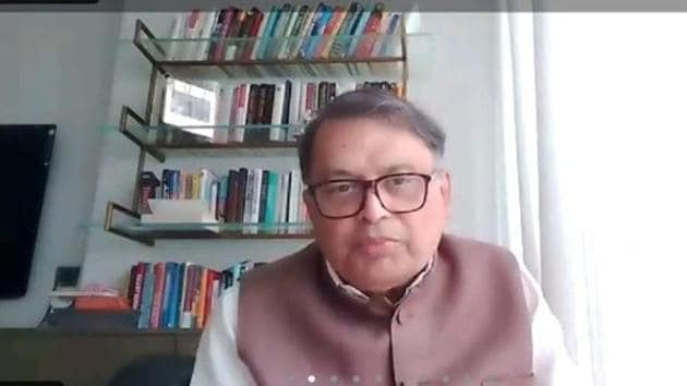 NASSCOM board member and Onward Technologies Ltd chairman Harish Shantilal Mehta was the chief guest at the event(HT Photo)