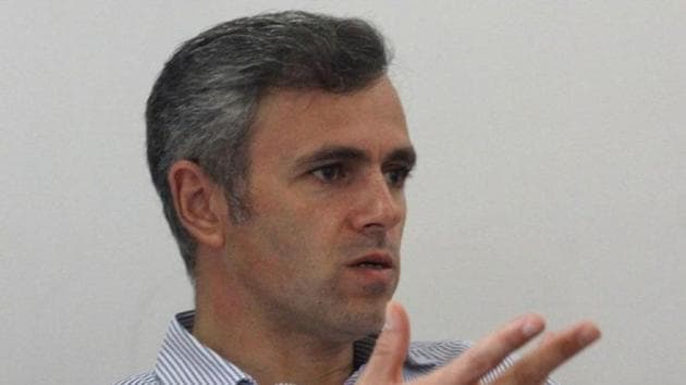 Omar Abdullah also did not rule out “some amount of cooperation” with once arch-rival Mehboob’s party PDP in the larger interests of Kashmir.(HT Photo)