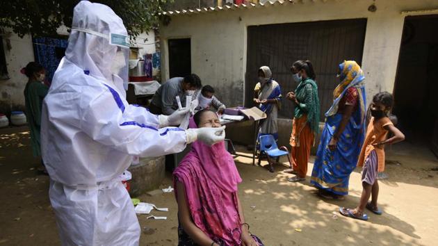 Rajasthan health minister Raghu Sharma said the state government is trying to bring down the Covid-19 case fatality rate from current 1.3 per cent to zero. (Parveen Kumar/HT Photo. Representative image) Rajasthan health minister Raghu Sharma said the state government is trying to bring down the Covid-19 case fatality rate from current 1.3 per cent to zero. (Parveen Kumar/HT Photo. Representative image)