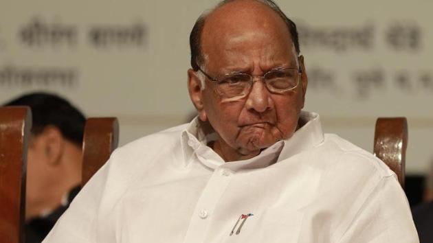 NCP chief Sharad Pawar on Thursday took a swipe at the CBI over actor Sushant Singh Rajput’s death case being transferred to the central investigation agency by the Supreme Court.(Rahul Raut/HT Photo)