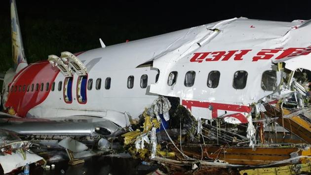 An Air India Express flight with 191 people on board had overshot the runway while landing at the Kozhikode International Airport in Kerala.(HT Photo/File)