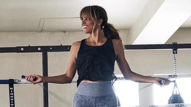Halle is known to regularly post under the hashtag #FitnessFriday .(Instagram @halleberry)