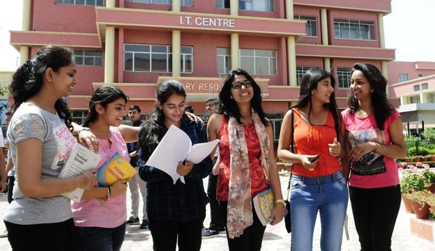 Safety protocols need to be in place if college and university students have to write the final exams.(Keshav Singh/HT Photo)