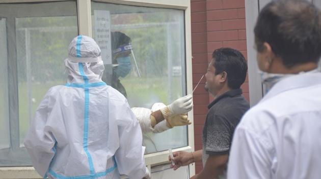 According to the union health ministry’s dashboard, Uttar Pradesh has registered 48,511 Covid-19 cases till now. (Sakib Ali/HT Photo) According to the union health ministry’s dashboard, Uttar Pradesh has registered 48,511 Covid-19 cases till now. (Sakib Ali/HT Photo)