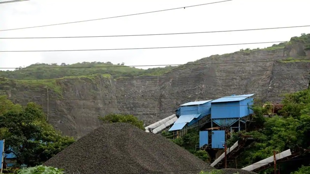 Parsik hills in Navi Mumbai have already been ravaged by large scale quarrying.(HT FILE PHOTO) Parsik hills in Navi Mumbai have already been ravaged by large scale quarrying.(HT FILE PHOTO)