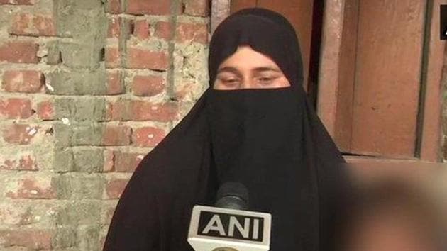 Wife of suspected ISIS operative Abu Yusuf.(ANI Photo)