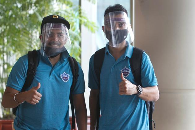 Indian players and members of support staff from the Delhi Capitals on Sunday left for Dubai.