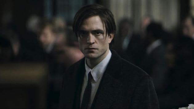 Robert Pattinson as Bruce Wayne in a still from The Batman.