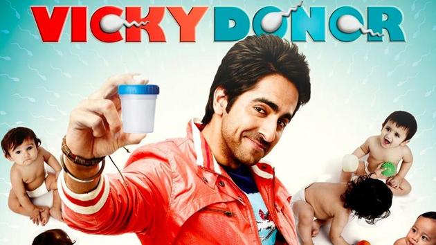 Ayushmann Khurrana in a still from Vicky Donor.