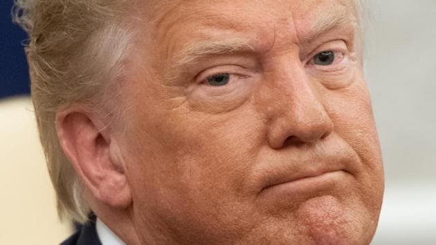 Trump has been trailing Democratic Party presidential nominee Biden in RealClearPolitics average of national polls. (AFP File Photo) Trump has been trailing Democratic Party presidential nominee Biden in RealClearPolitics average of national polls. (AFP File Photo)