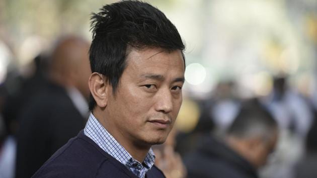 File image of Bhaichung Bhutia.(Biplov Bhuyan/HT PHOTO)