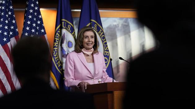 House Speaker Nancy Pelosi of Calif., speaks during a news conference on Capitol Hill in Washington. (AP) House Speaker Nancy Pelosi of Calif., speaks during a news conference on Capitol Hill in Washington. (AP)