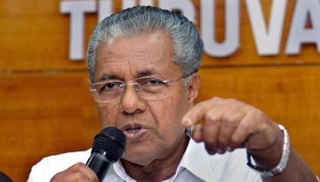 A week after the seizure of a gold consignment from the United Arab Emirates consulate in the state capital, the CM was forced to suspend his powerful private secretary M Sivasankar, a senior IAS officer.(PTI PHOTO.) A week after the seizure of a gold consignment from the United Arab Emirates consulate in the state capital, the CM was forced to suspend his powerful private secretary M Sivasankar, a senior IAS officer.(PTI PHOTO.)