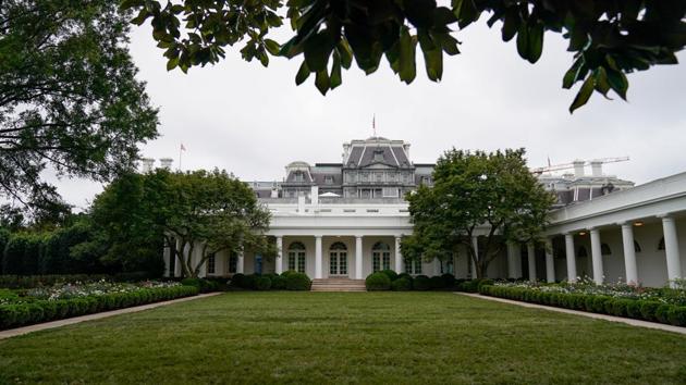 A general view of the renewed White House Rose Garden, from where first lady Melania Trump will address the Republican National Convention on August 25, during a media preview hosted by her office in Washington, D.C., U.S. August 22, 2020. (REUTERS/Erin Scott)