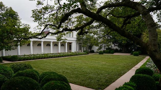 A general view of the renewed White House Rose Garden, from where first lady Melania Trump will address the Republican National Convention on August 25, during a media preview hosted by her office in Washington, D.C., U.S. August 22, 2020. (REUTERS/Erin Scott)