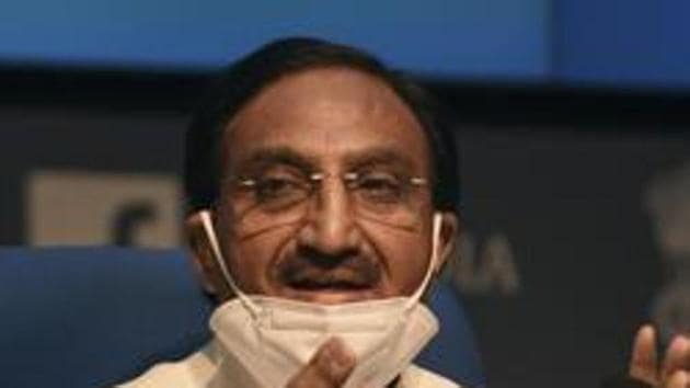 Union Education Minister Ramesh Pokhriyal Nishank (PTI) Union Education Minister Ramesh Pokhriyal Nishank (PTI)
