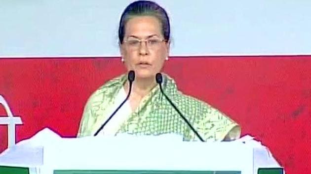 Goa Congress has said that it is absurd to question the leadership of Congress president Sonia Gandhi(ANI Photo)