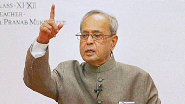 Former President Pranab Mukherjee is on ventilator support(PTI Photo)