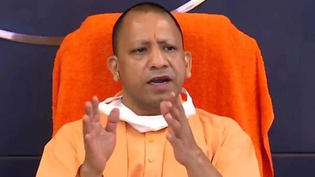 Uttar Pradesh Chief Minister Adityanath said his government was committed to providing the best treatment to all Covid-19 patients, (HT PHOTO)