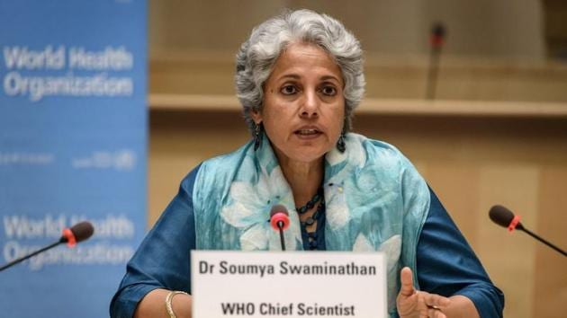 World Health Organization (WHO) Chief Scientist Soumya Swaminathan attends a press conference at the WHO headquarters in Geneva Switzerland. (REUTERS) World Health Organization (WHO) Chief Scientist Soumya Swaminathan attends a press conference at the WHO headquarters in Geneva Switzerland. (REUTERS)