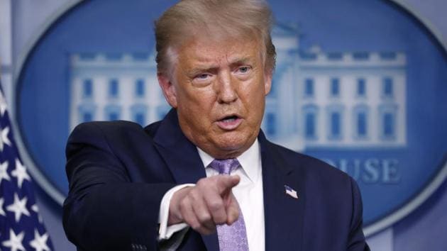 President Donald Trump speaks during a briefing with reporters at the White House in Washington. (AP File Photo) President Donald Trump speaks during a briefing with reporters at the White House in Washington. (AP File Photo)