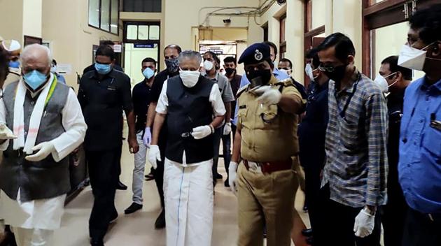 Kerala CM Pinarayi Vijayan said central agencies were deployed after he wrote to the Prime Minister and the government was not worried over the probe.(ANI PHOTO.) Kerala CM Pinarayi Vijayan said central agencies were deployed after he wrote to the Prime Minister and the government was not worried over the probe.(ANI PHOTO.)
